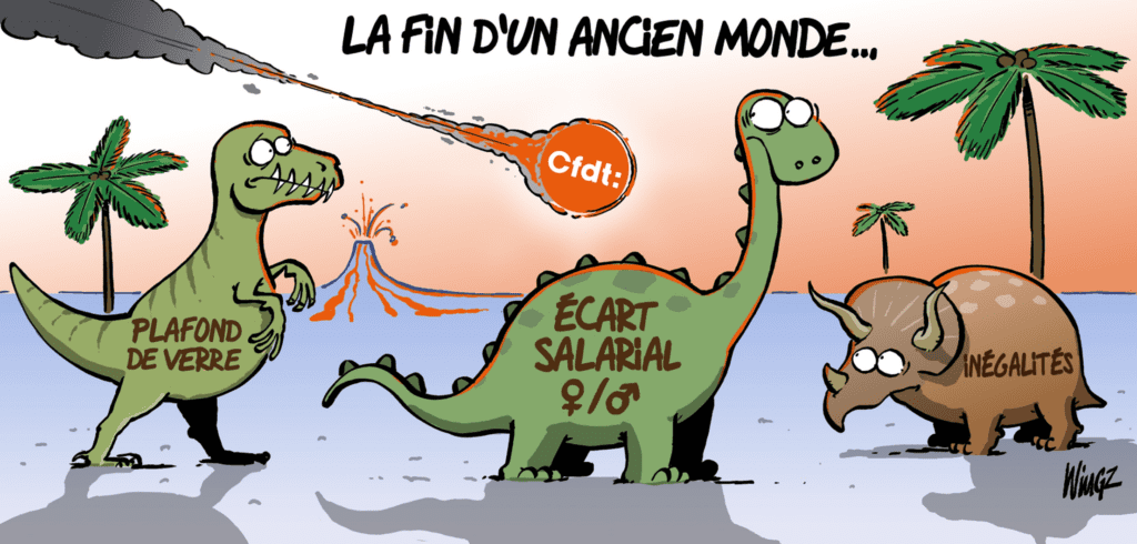 Dessin Wingz : NÉGOCIATION POUR L’ÉGALITÉ PROFESSIONNELLE #7