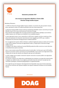 Projet Regain DOAG