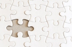 photo
puzzle avec une pièce manquante