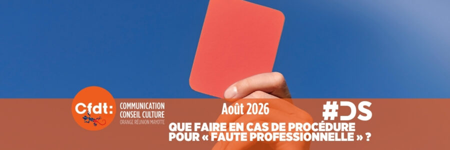 # DS – Que faire en cas de procédure pour faute professionnelle ?