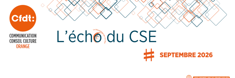 L&rsquo;ECHO DU CSE Septembre 2026 DO Grand Sud Est