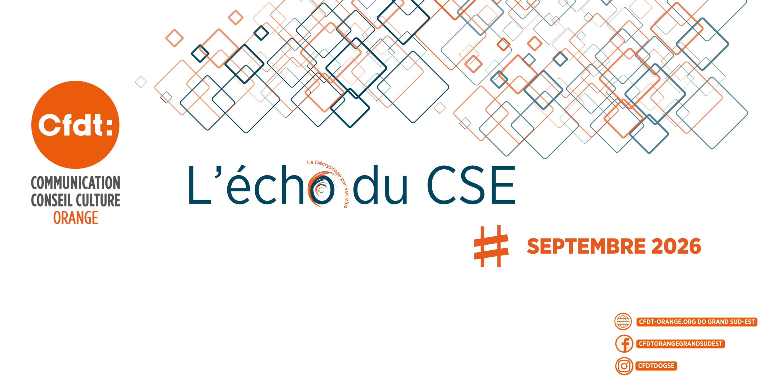 Bannière Sept 2026 l'Echo du CSE DOGSE