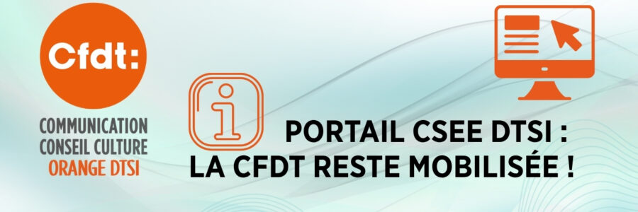 PORTAIL CSEE DTSI : LA CFDT RESTE MOBILISÉE !
